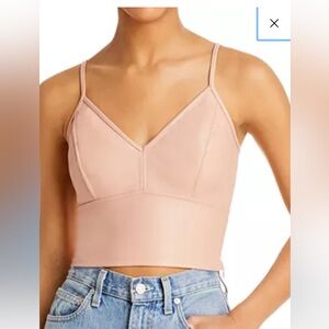 Aqua Light Pink Women's Crop Top